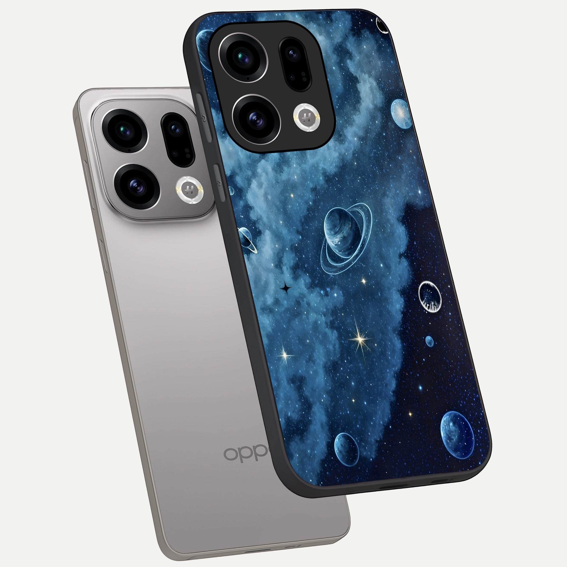  Galaxy Dream Space phone case For Oppo Find X9 showing premium glass back cover with detailed artwork
