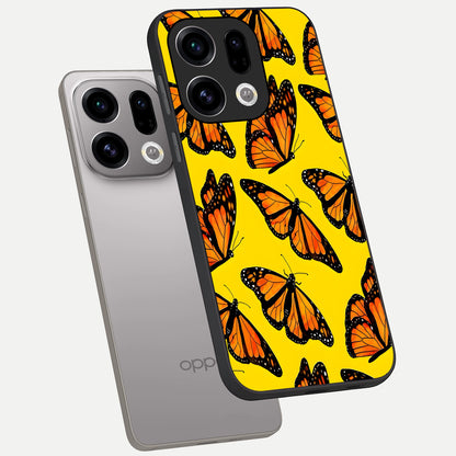  Golden Wing Flight phone case For Oppo Find X9 showing premium glass back cover with detailed artwork