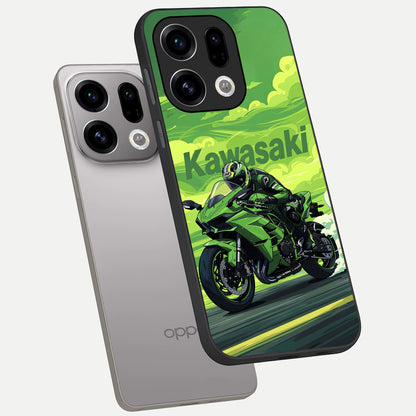  Greenery Sky phone case For Oppo Find X9 showing premium glass back cover with detailed artwork