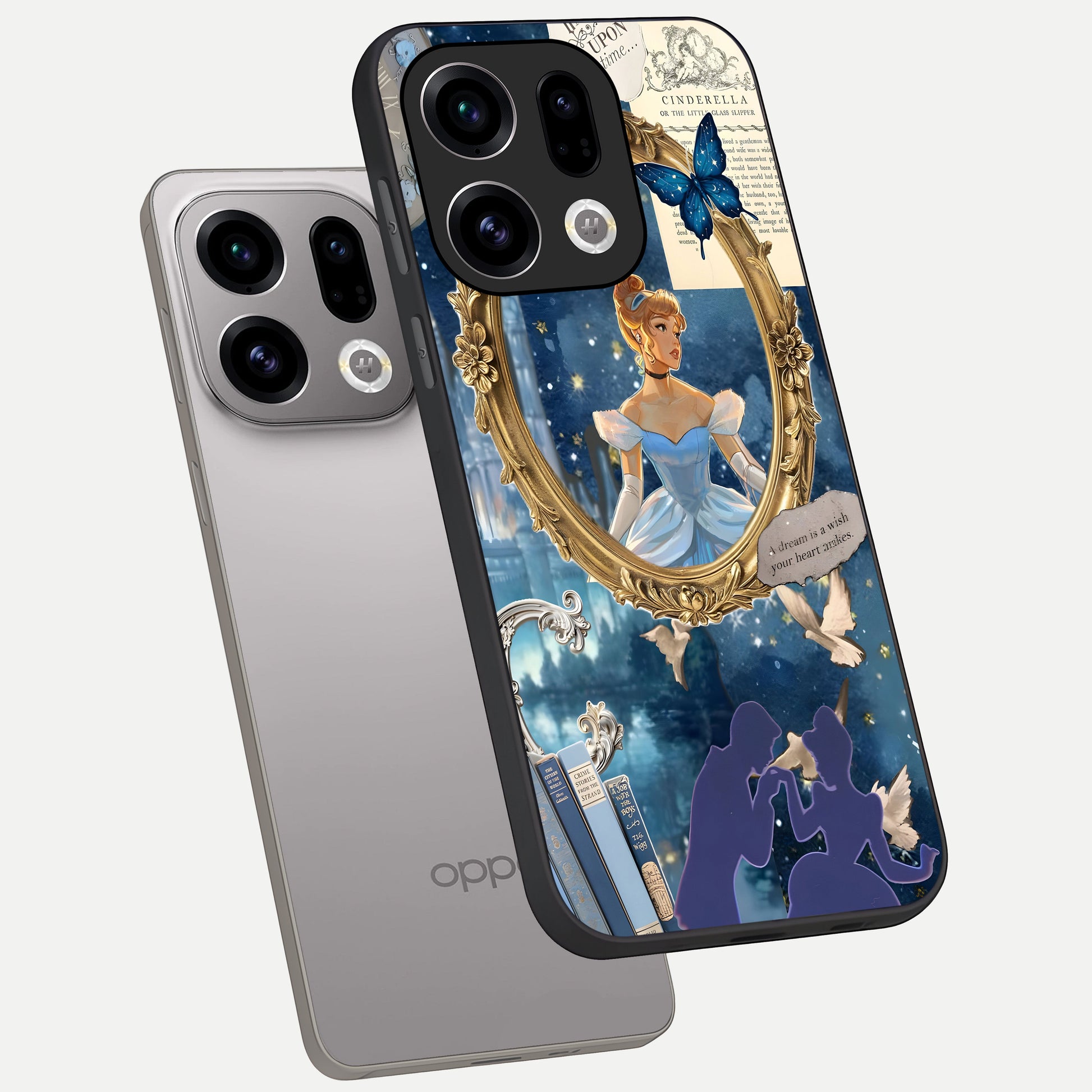  Midnight Queen phone case For Oppo Find X9 showing premium glass back cover with detailed artwork