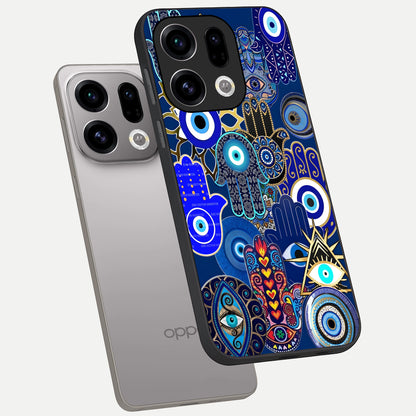  Mystic Palm Guard phone case For Oppo Find X9 showing premium glass back cover with detailed artwork