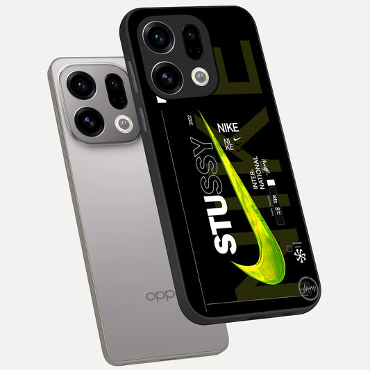  Neon Street Edition phone case For Oppo Find X9 showing premium glass back cover with detailed artwork