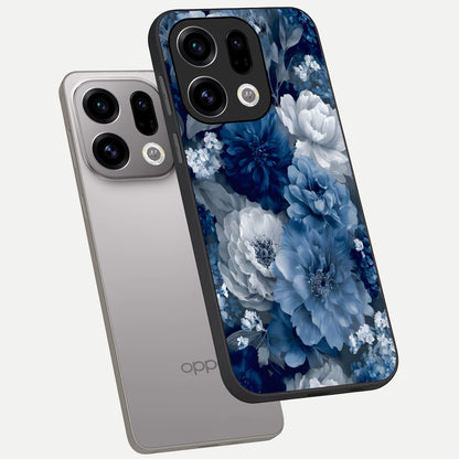  Royal Bloom Garden phone case For Oppo Find X9 showing premium glass back cover with detailed artwork