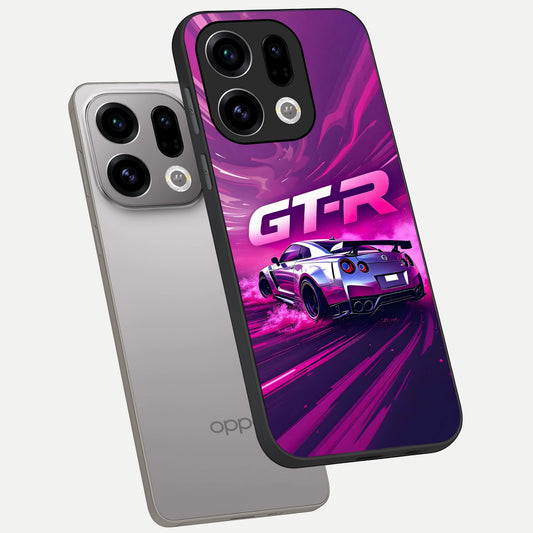  Speed Drift Legend phone case For Oppo Find X9 showing premium glass back cover with detailed artwork