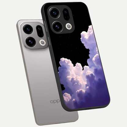  Starlit Night Whispers phone case For Oppo Find X9 showing premium glass back cover with detailed artwork