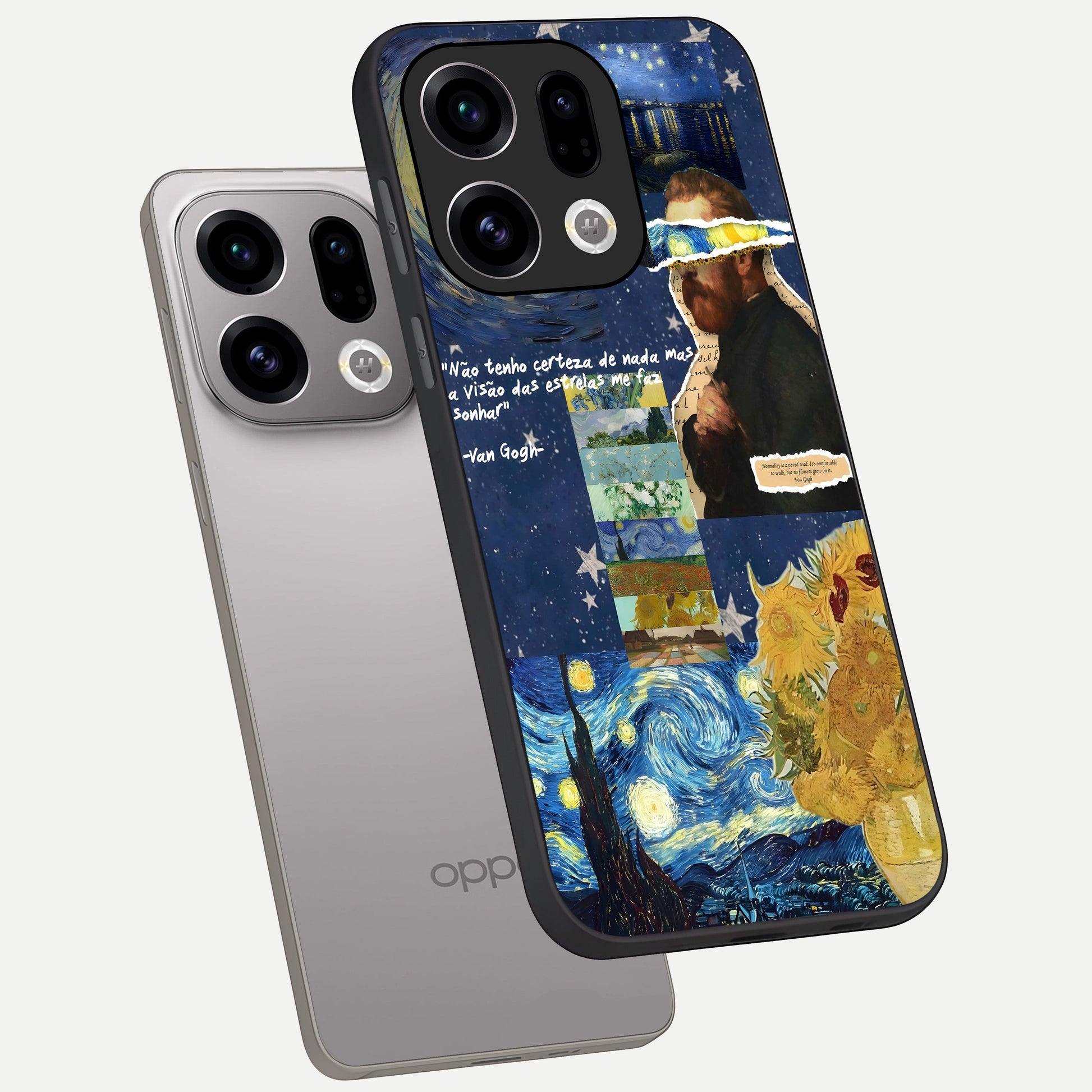  Starry Dream Vision phone case For Oppo Find X9 showing premium glass back cover with detailed artwork