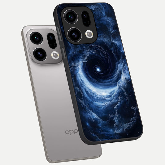  Stunning Galaxy phone case For Oppo Find X9 showing premium glass back cover with detailed artwork