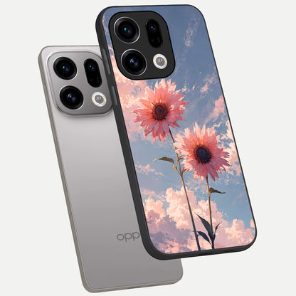  Sun Moon Balance phone case For Oppo Find X9 showing premium glass back cover with detailed artwork