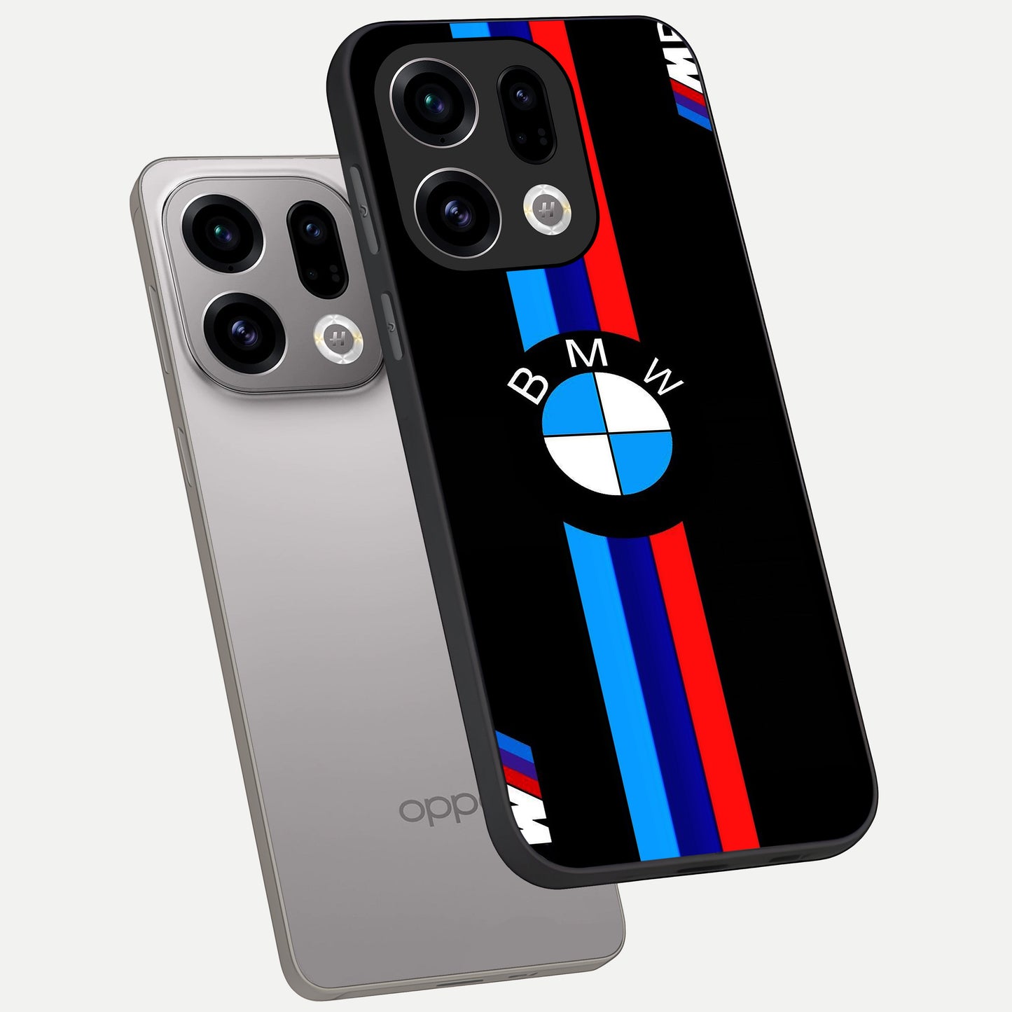 Turbo BMW Beast phone case For Oppo Find X9 showing premium glass back cover with detailed artwork