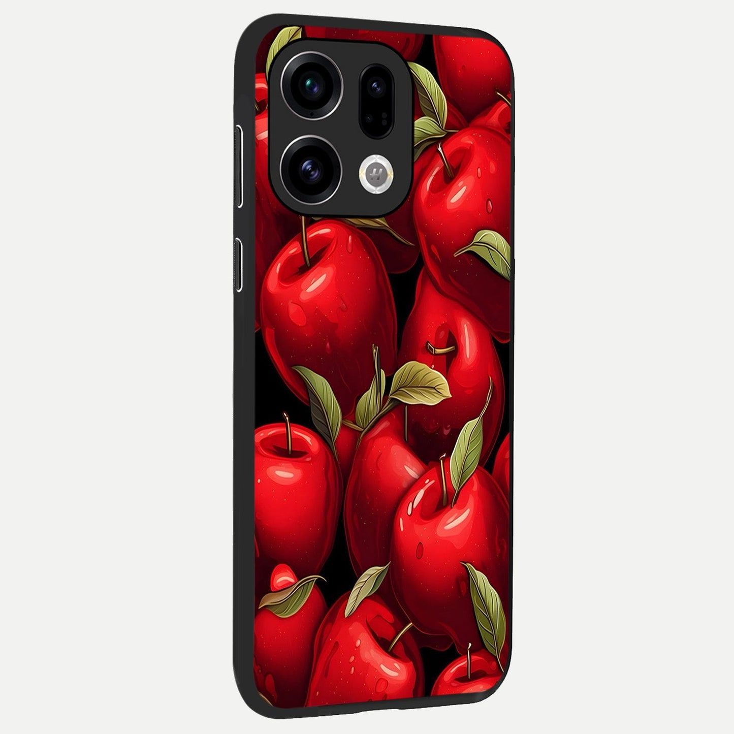  Apple Pattern back cover For Oppo Find X9 slim fit glass case with vibrant aesthetic design