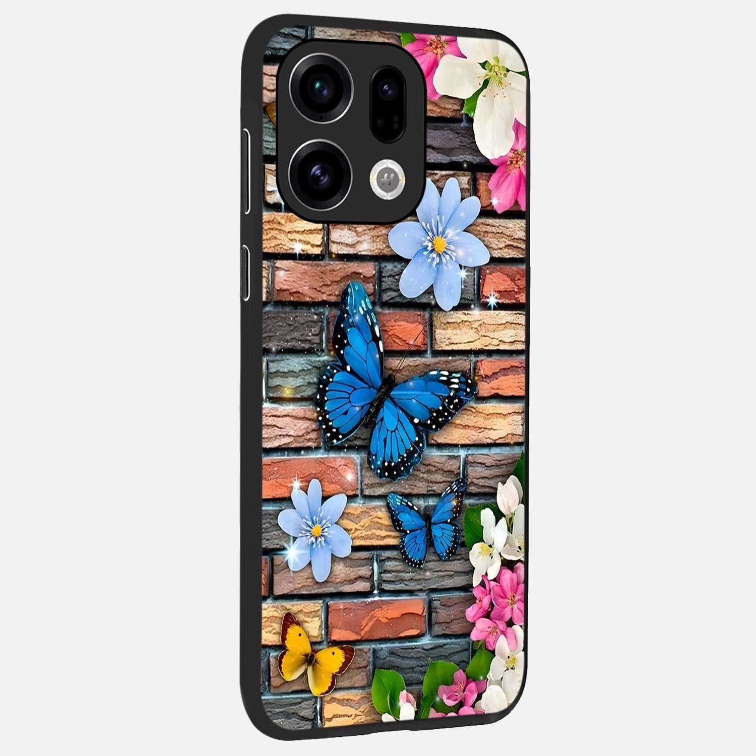  Brick Bloom Flight back cover For Oppo Find X9 slim fit glass case with vibrant aesthetic design