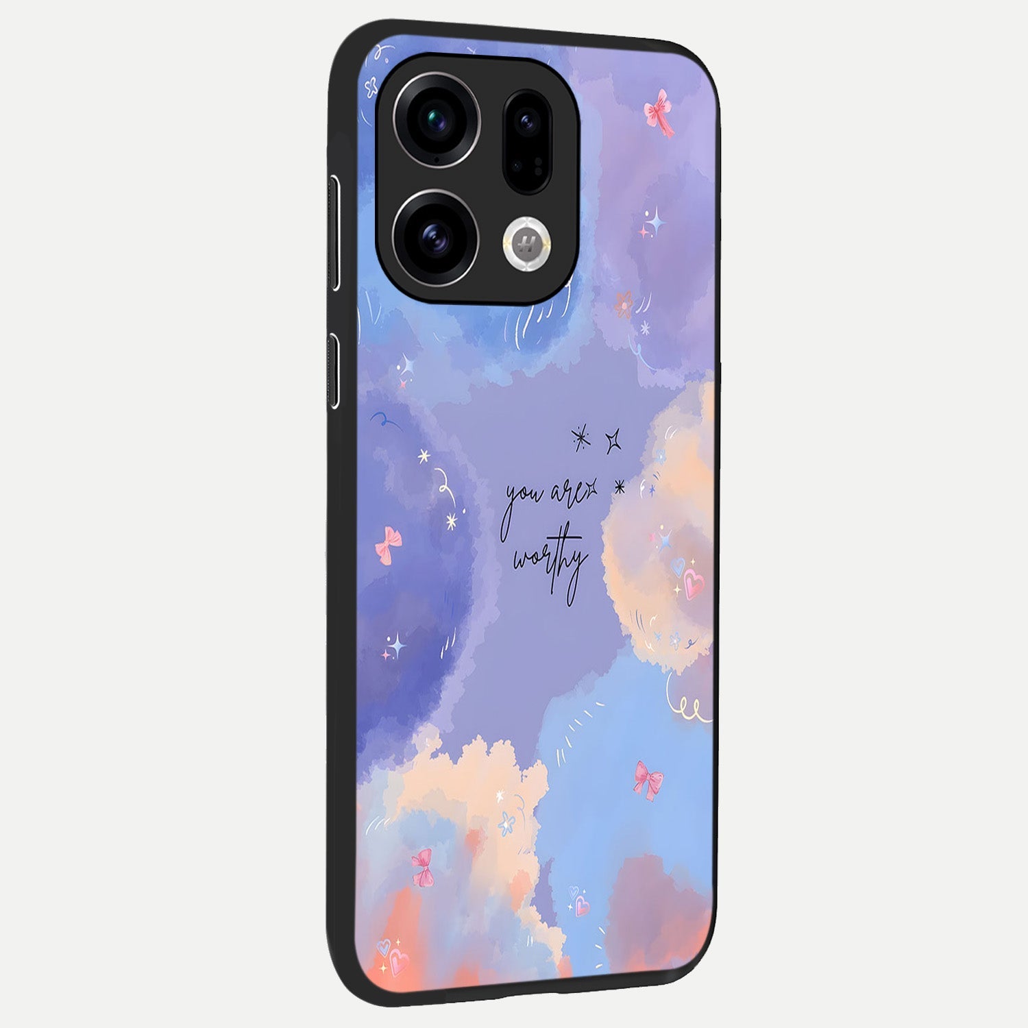  Celestial Cloud Magic back cover For Oppo Find X9 slim fit glass case with vibrant aesthetic design