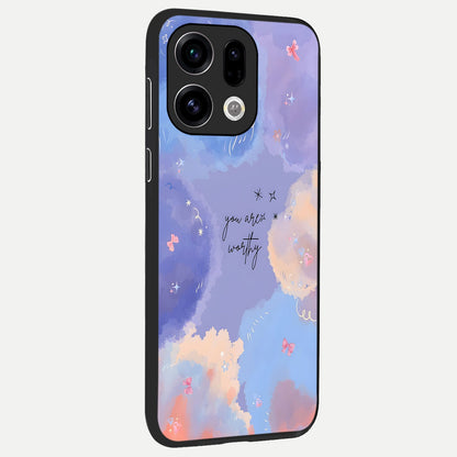  Celestial Cloud Magic back cover For Oppo Find X9 slim fit glass case with vibrant aesthetic design