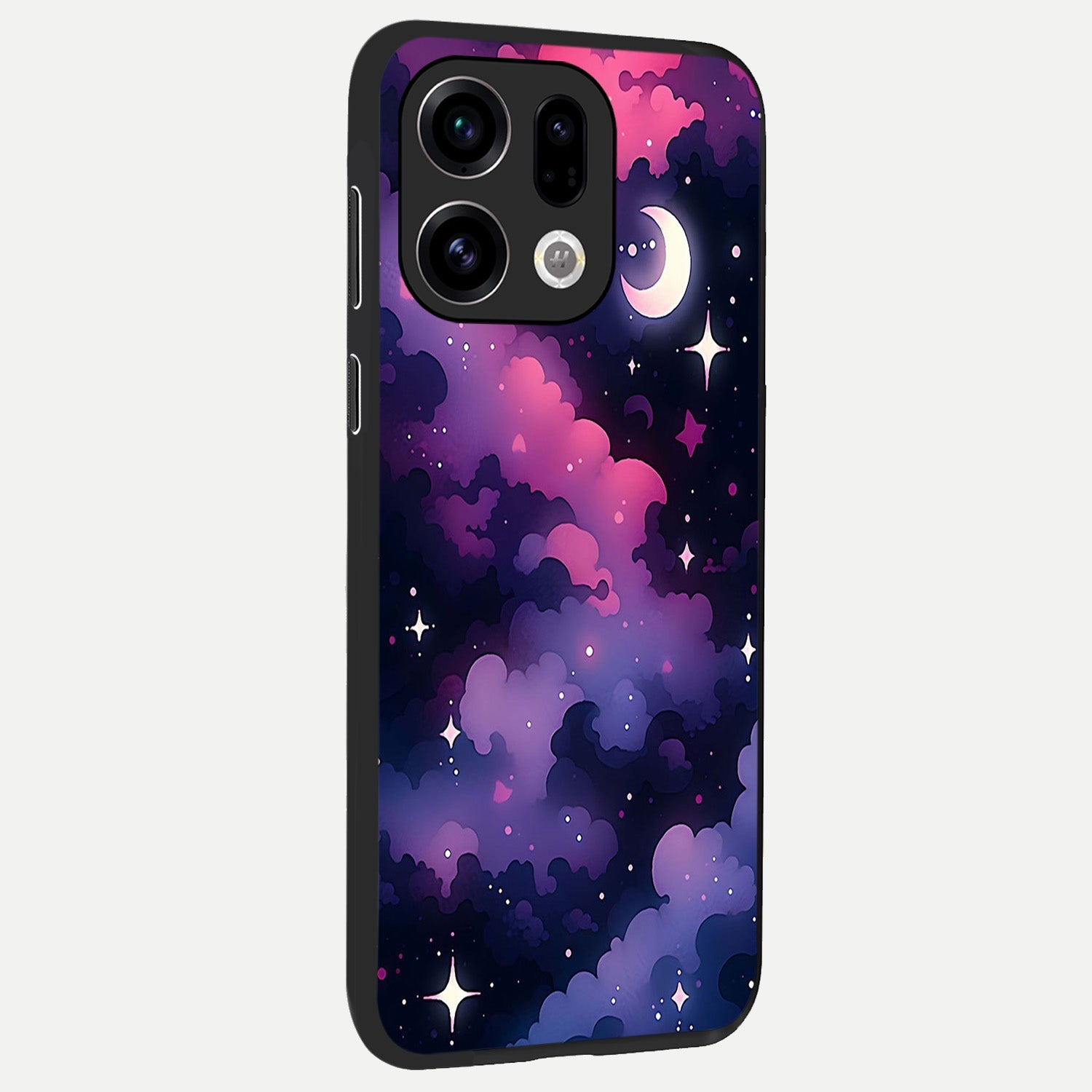  Celestial Moon Magic back cover For Oppo Find X9 slim fit glass case with vibrant aesthetic design