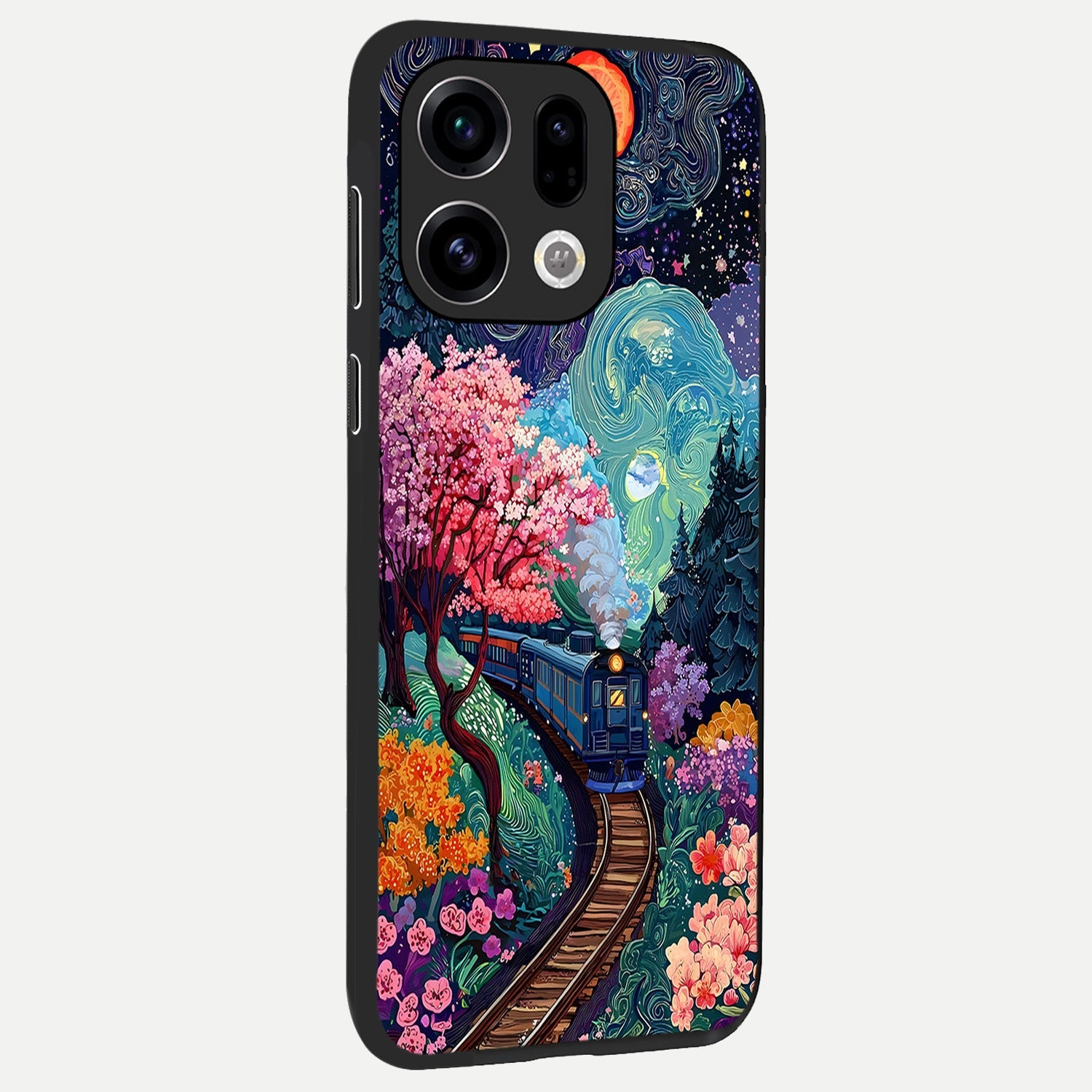 Digital Art back cover For Oppo Find X9 slim fit glass case with vibrant aesthetic design