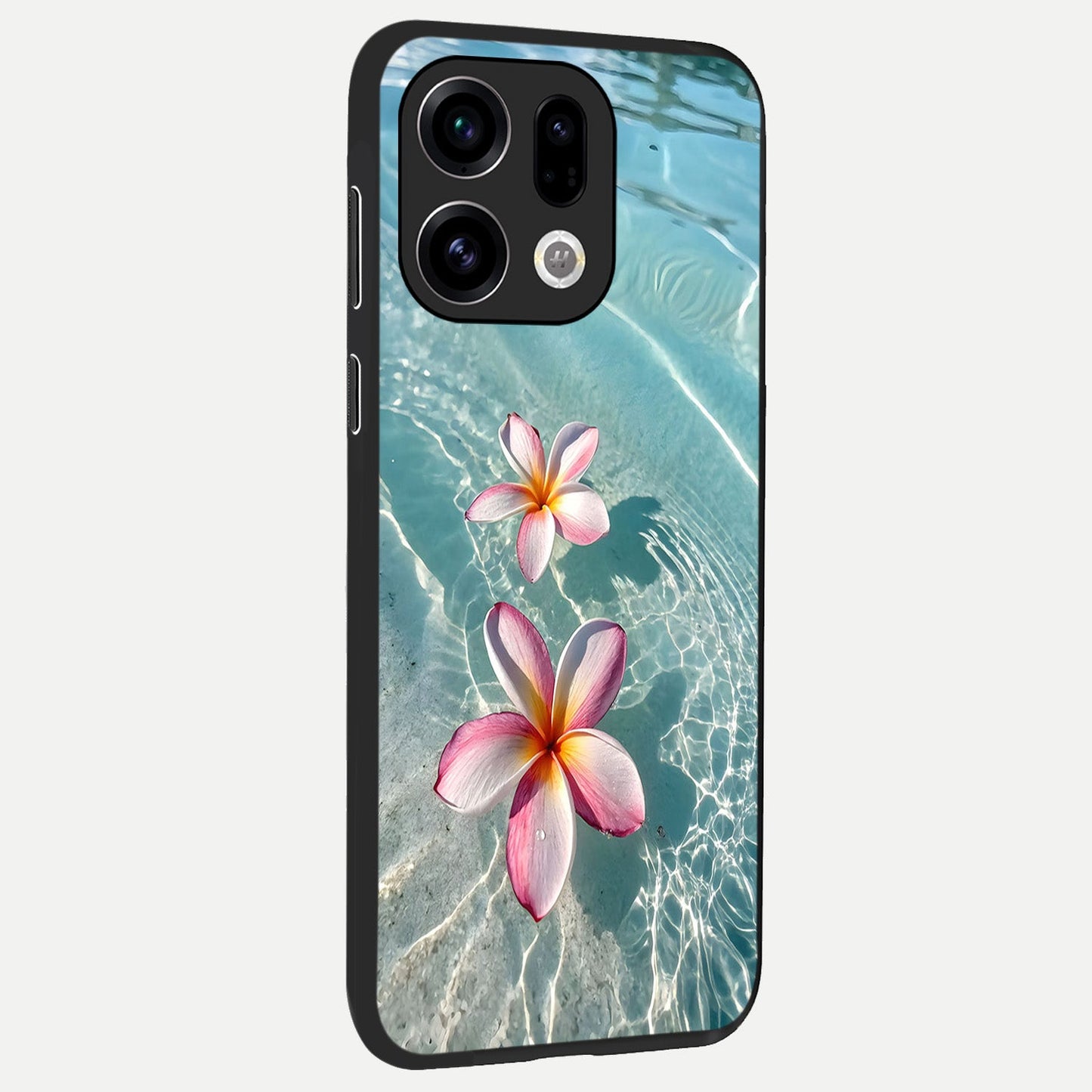  Floating Bloom Bliss back cover For Oppo Find X9 slim fit glass case with vibrant aesthetic design