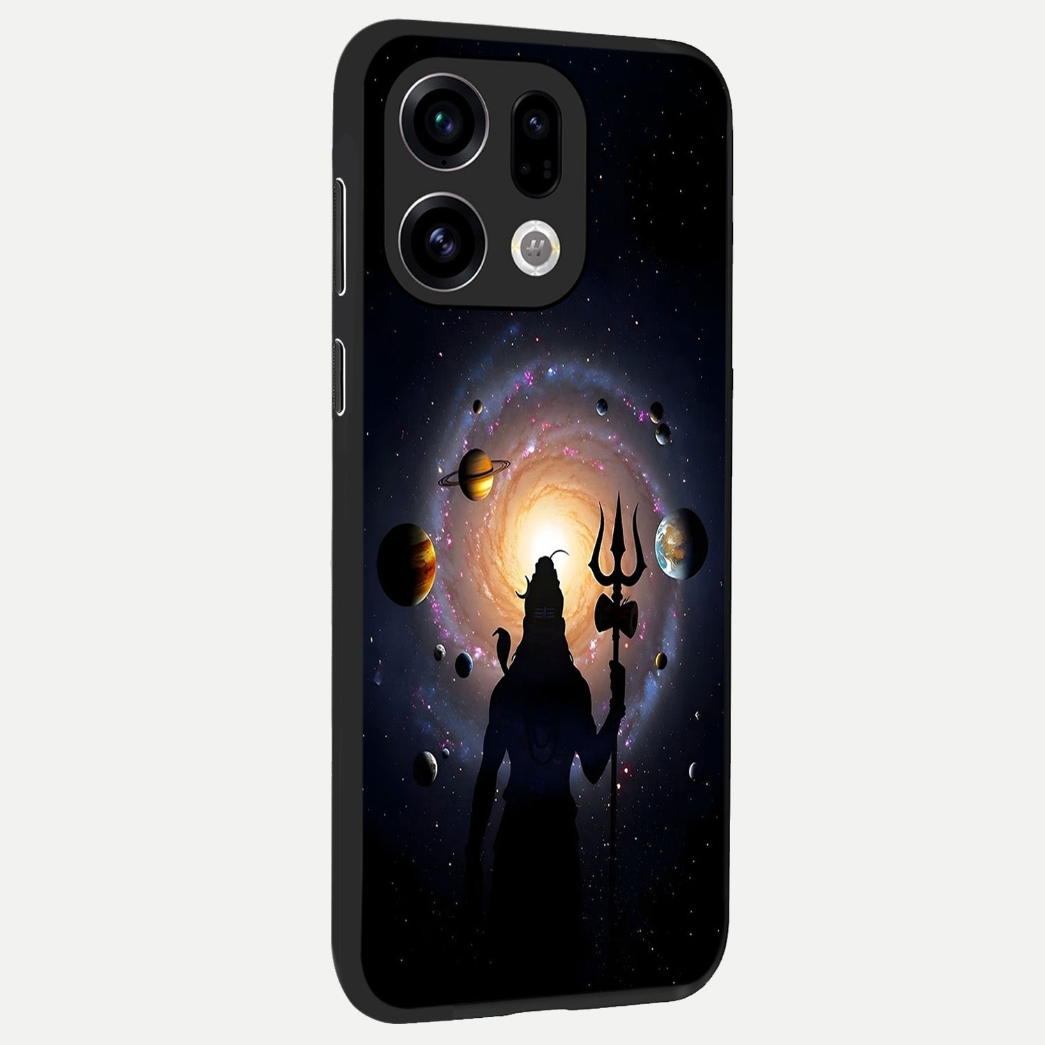  Galactic Shiva Vision back cover For Oppo Find X9 slim fit glass case with vibrant aesthetic design