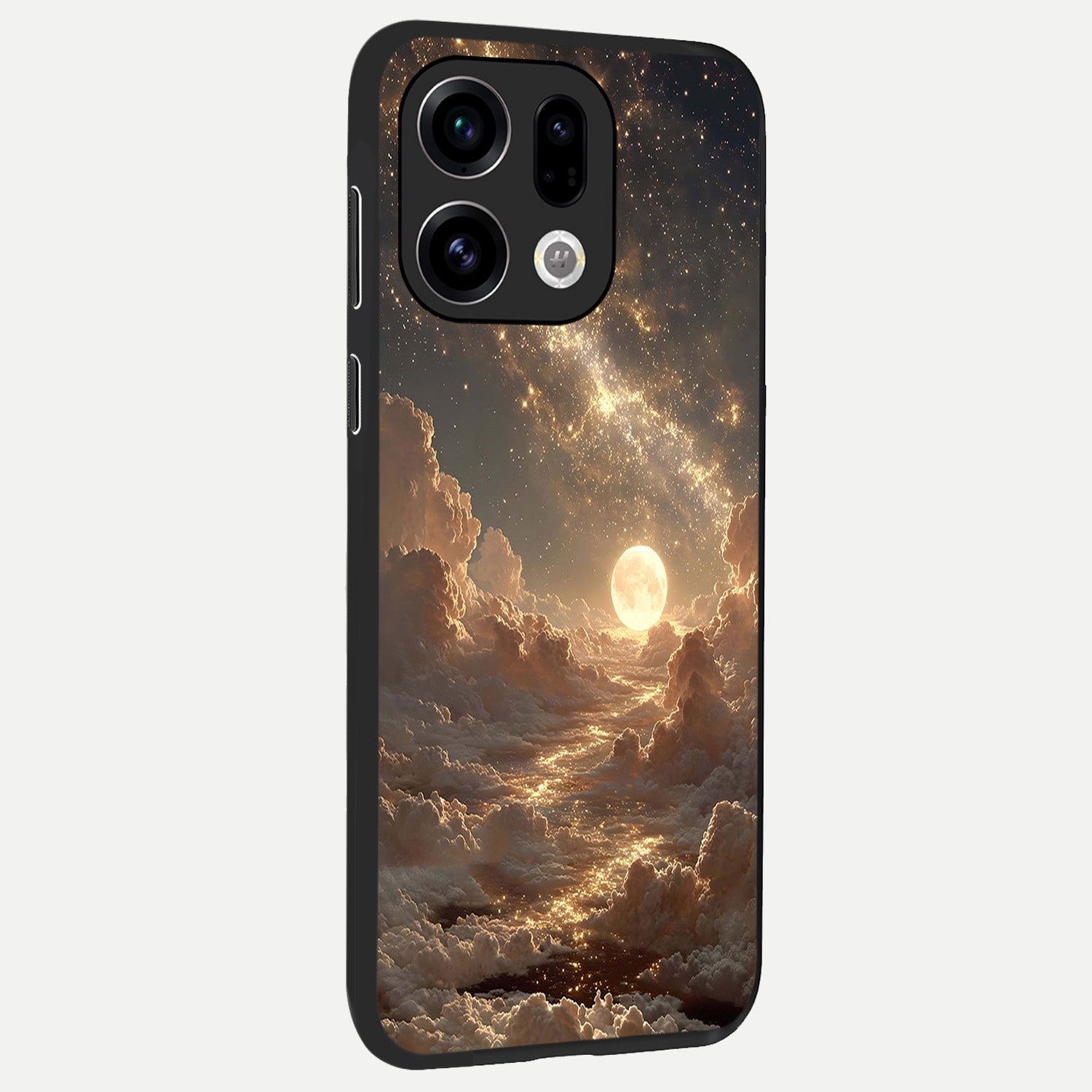  Golden Sky Dream back cover For Oppo Find X9 slim fit glass case with vibrant aesthetic design