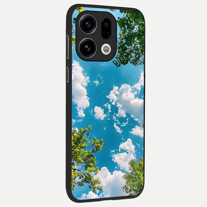  Green Moon Energy back cover For Oppo Find X9 slim fit glass case with vibrant aesthetic design