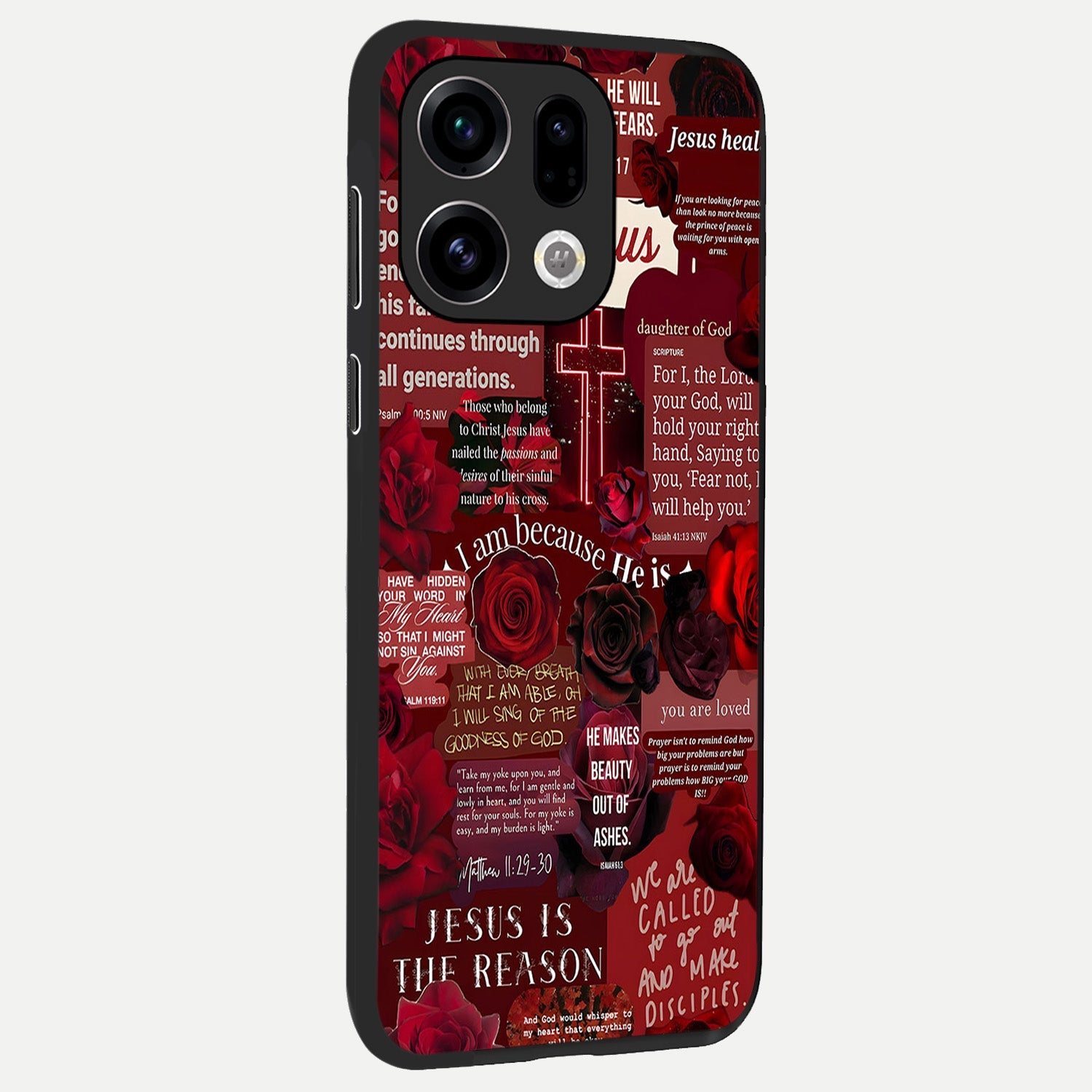  Jesus Love Heals back cover For Oppo Find X9 slim fit glass case with vibrant aesthetic design
