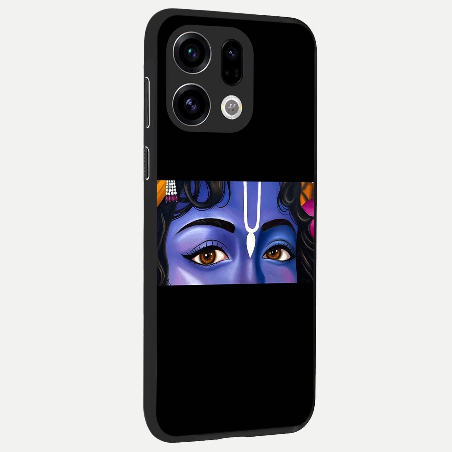  Krishna Eye back cover For Oppo Find X9 slim fit glass case with vibrant aesthetic design