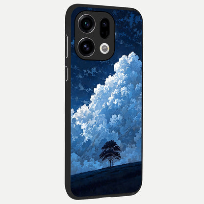  Midnight Sky Serenity back cover For Oppo Find X9 slim fit glass case with vibrant aesthetic design