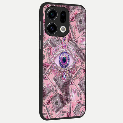  Money Eye Luxe back cover For Oppo Find X9 slim fit glass case with vibrant aesthetic design