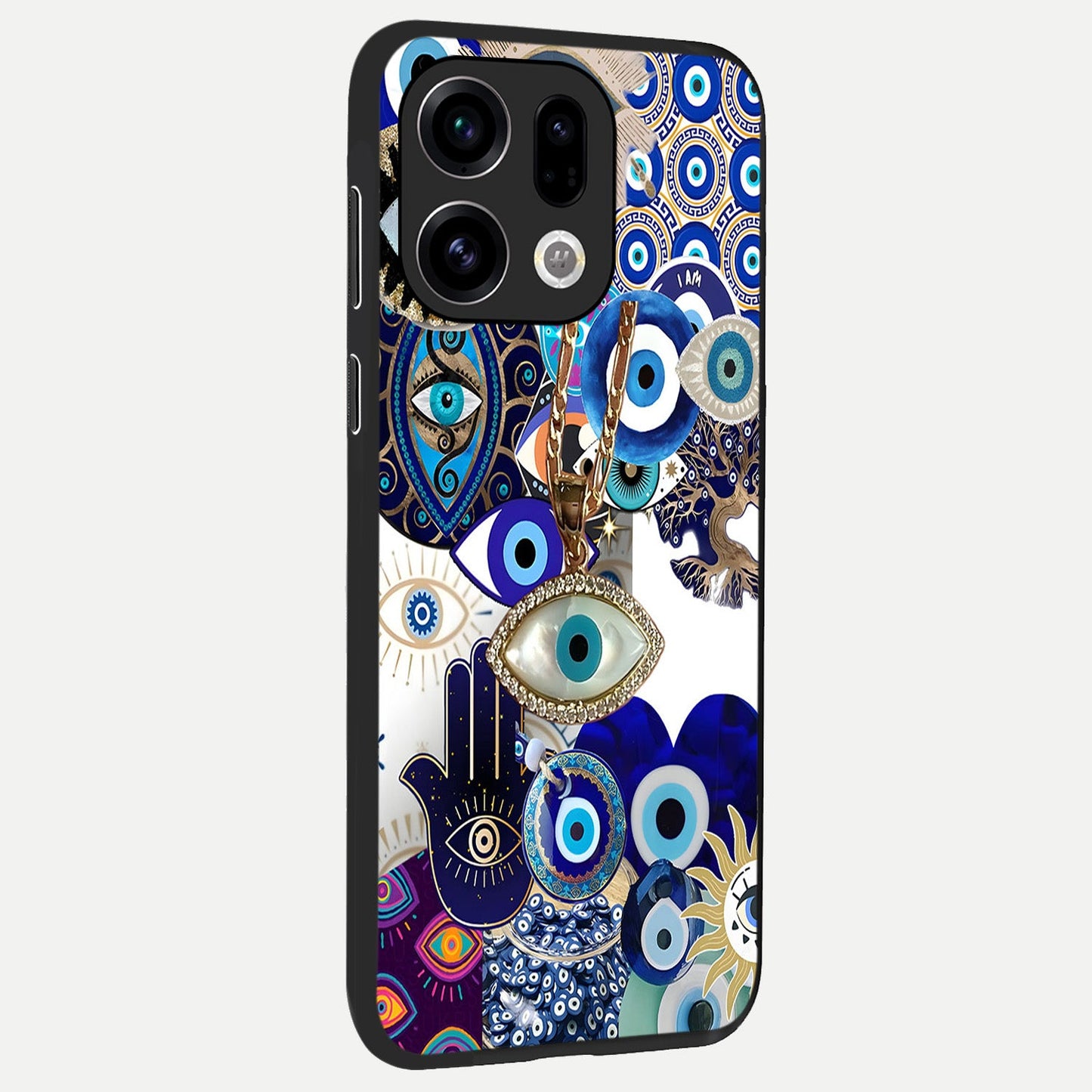  Mystic Charm Eye back cover For Oppo Find X9 slim fit glass case with vibrant aesthetic design