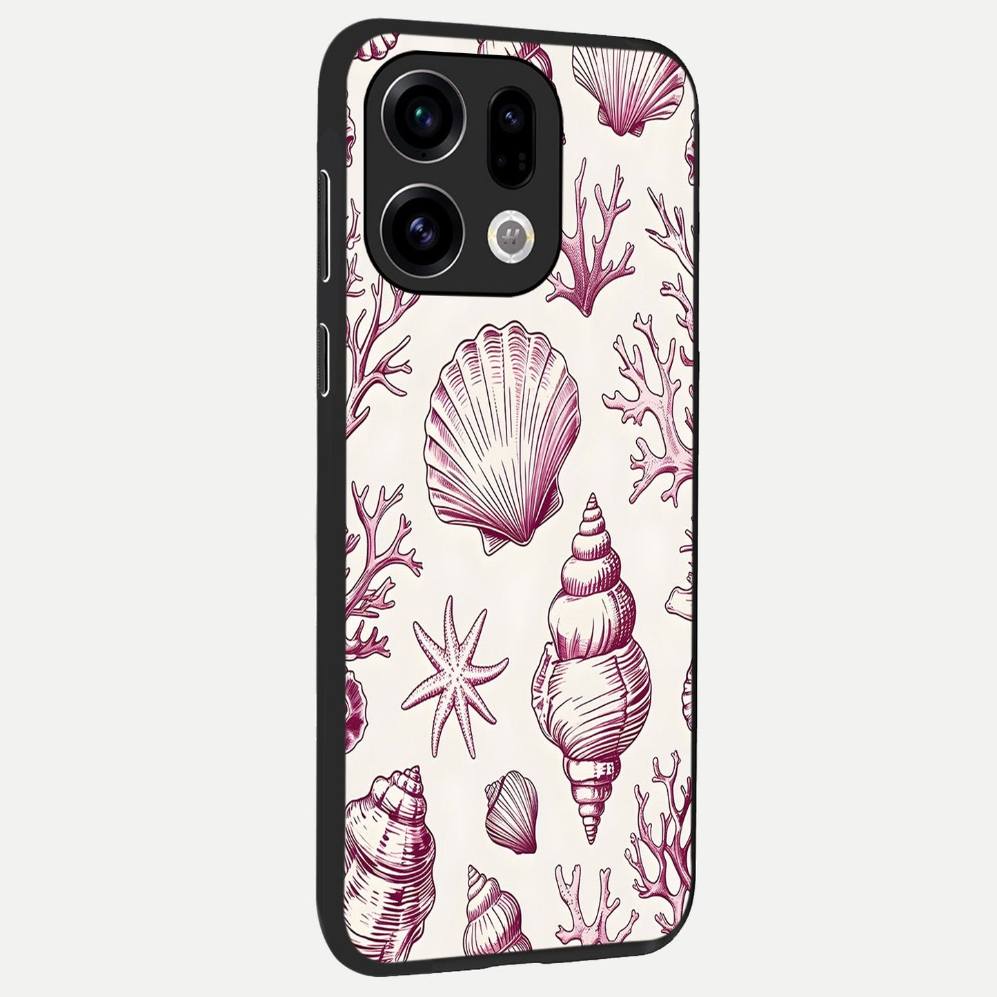  Pink Power Sparks back cover For Oppo Find X9 slim fit glass case with vibrant aesthetic design