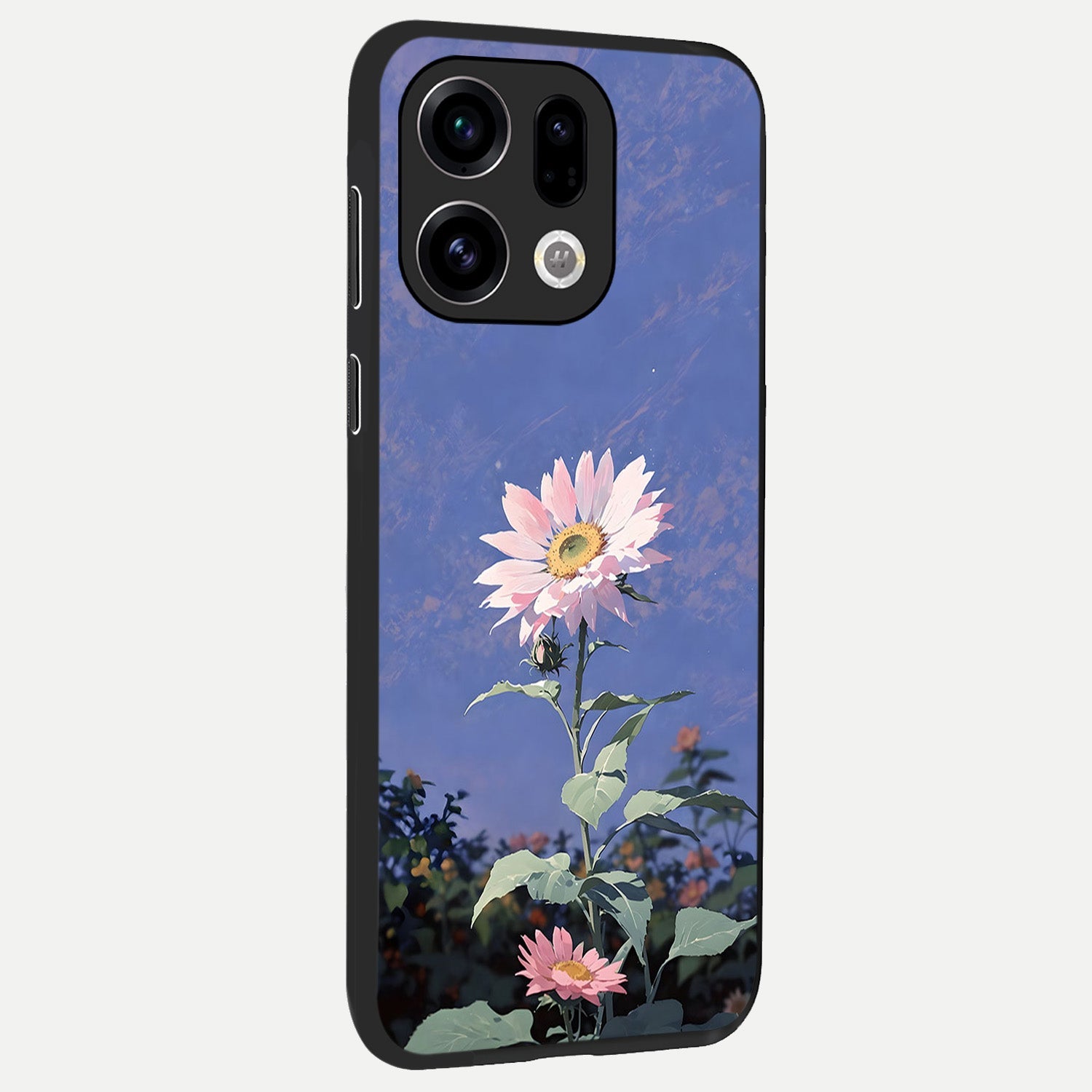  Pink Shells Outline back cover For Oppo Find X9 slim fit glass case with vibrant aesthetic design
