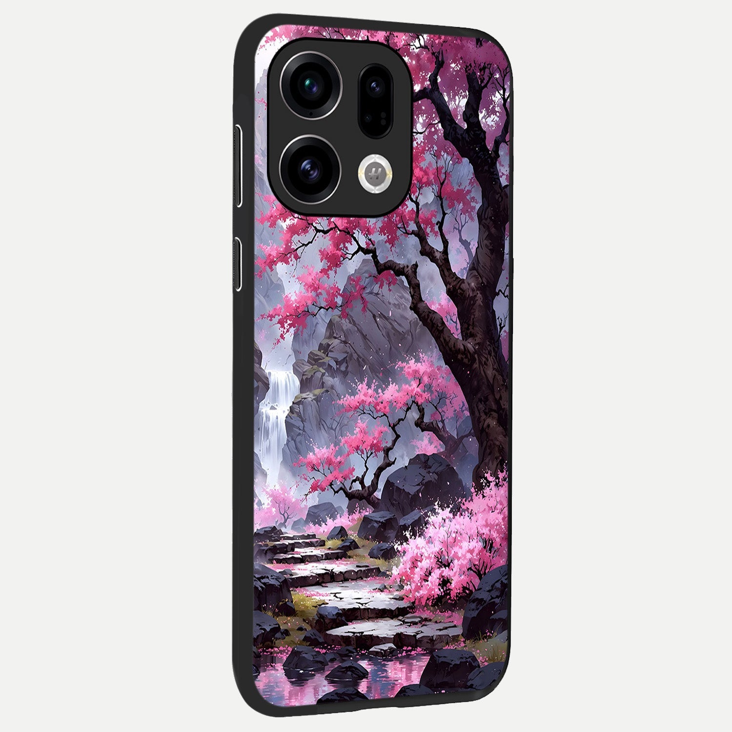  Pink Sunflower Glow back cover For Oppo Find X9 slim fit glass case with vibrant aesthetic design
