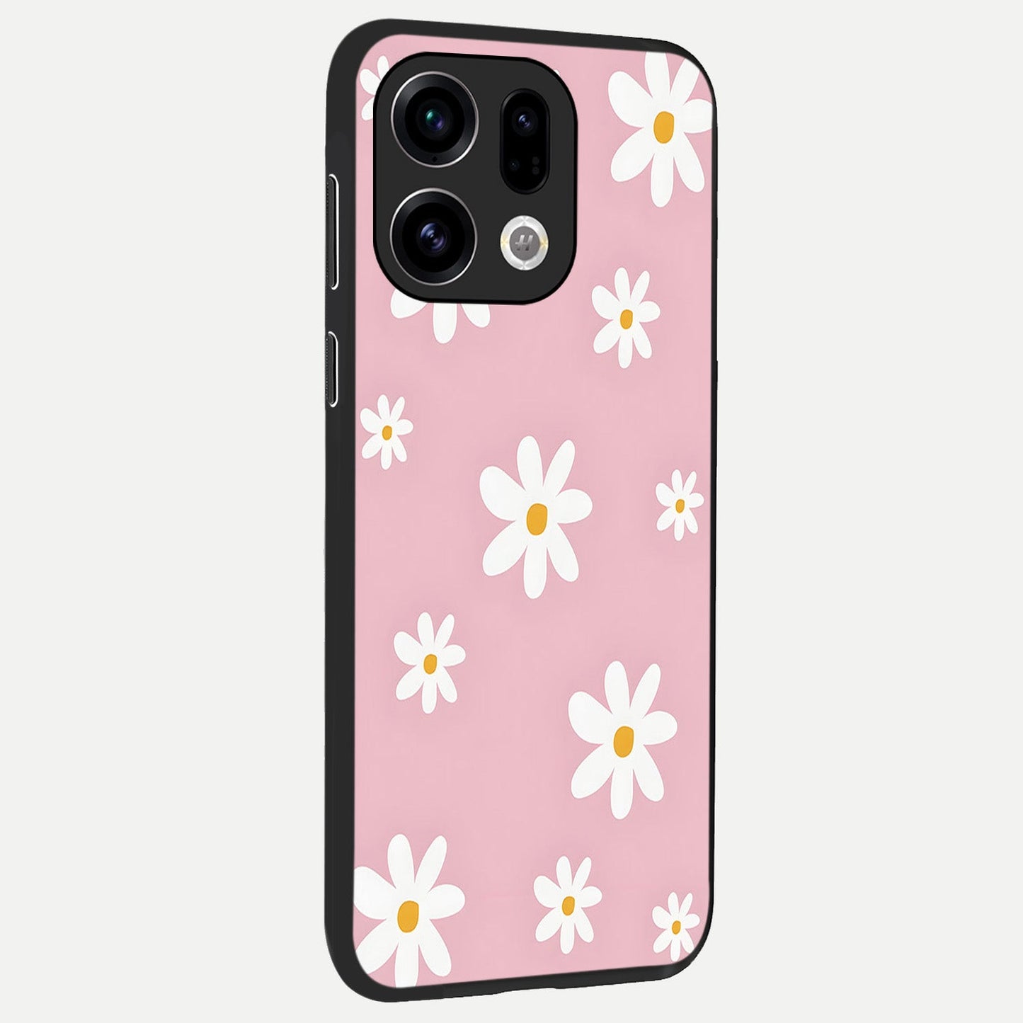  Soft Daisy Bliss back cover For Oppo Find X9 slim fit glass case with vibrant aesthetic design
