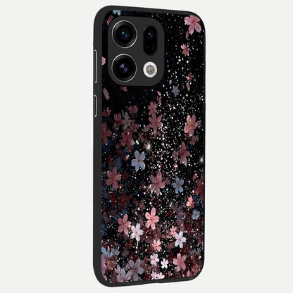  Starlit Flower Dreams back cover For Oppo Find X9 slim fit glass case with vibrant aesthetic design