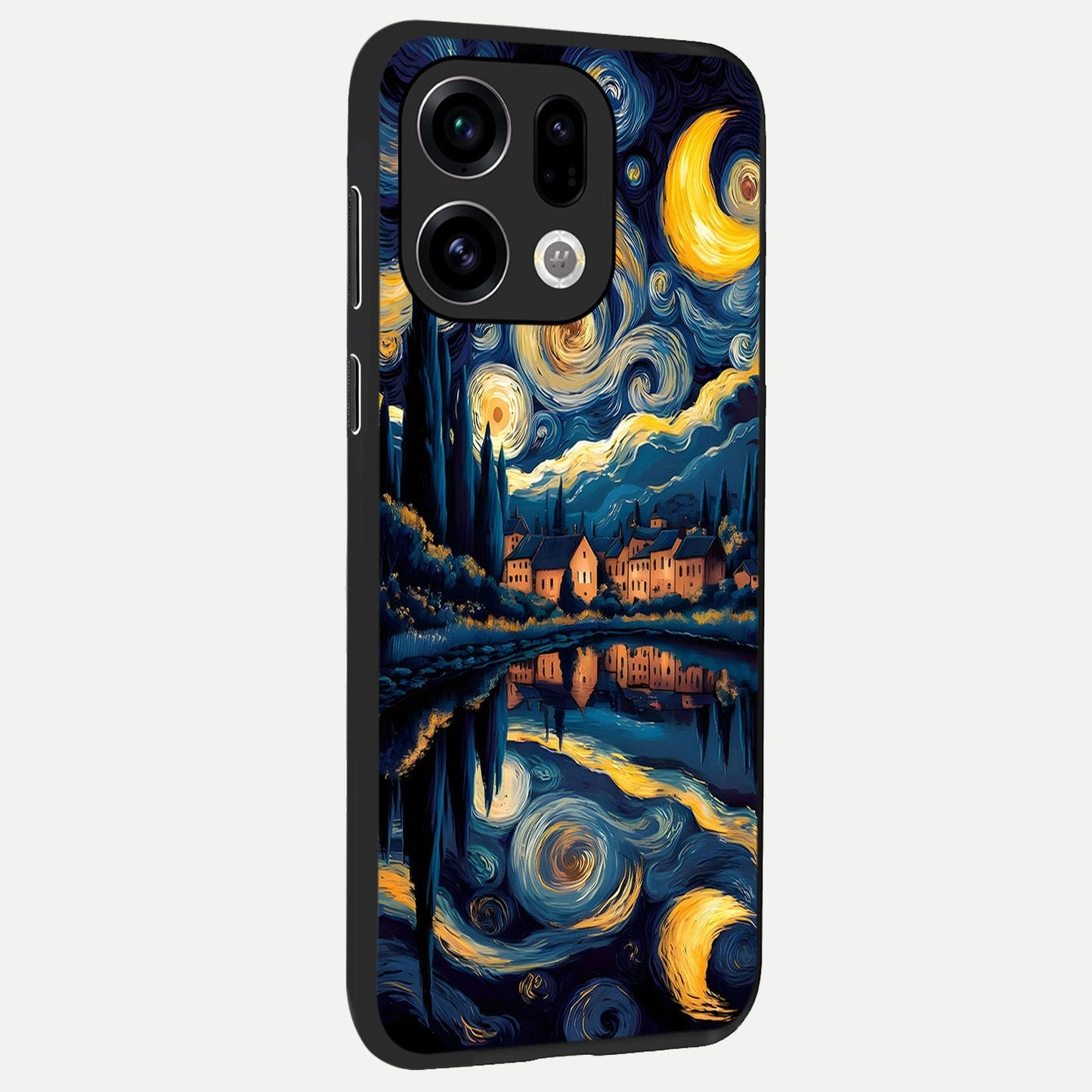  Starry Sky Serenity back cover For Oppo Find X9 slim fit glass case with vibrant aesthetic design