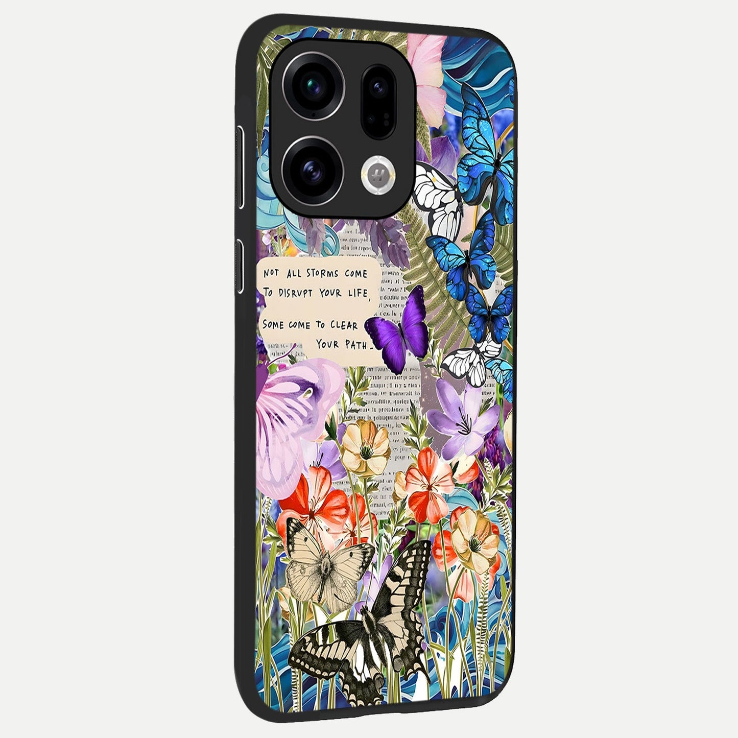  Storm Path Bloom back cover For Oppo Find X9 slim fit glass case with vibrant aesthetic design