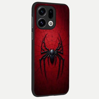  Superhero Web Emblem back cover For Oppo Find X9 slim fit glass case with vibrant aesthetic design