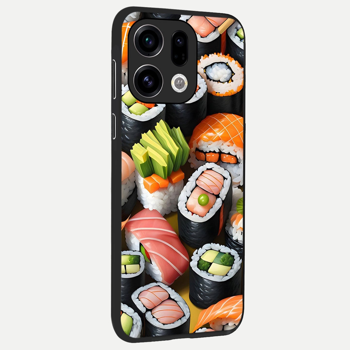  Sushi Food Pattern back cover For Oppo Find X9 slim fit glass case with vibrant aesthetic design
