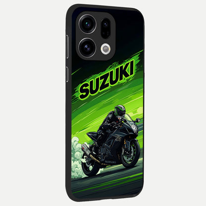  Suzuki Speed Beast back cover For Oppo Find X9 slim fit glass case with vibrant aesthetic design