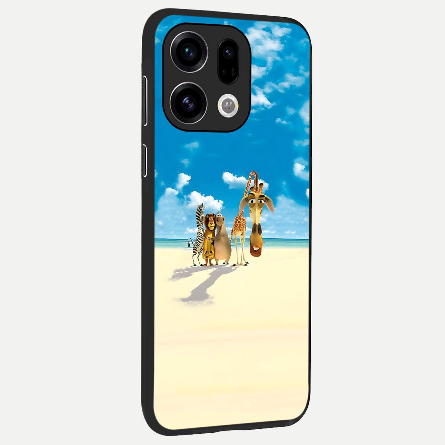  Tropical Fun Squad back cover For Oppo Find X9 slim fit glass case with vibrant aesthetic design