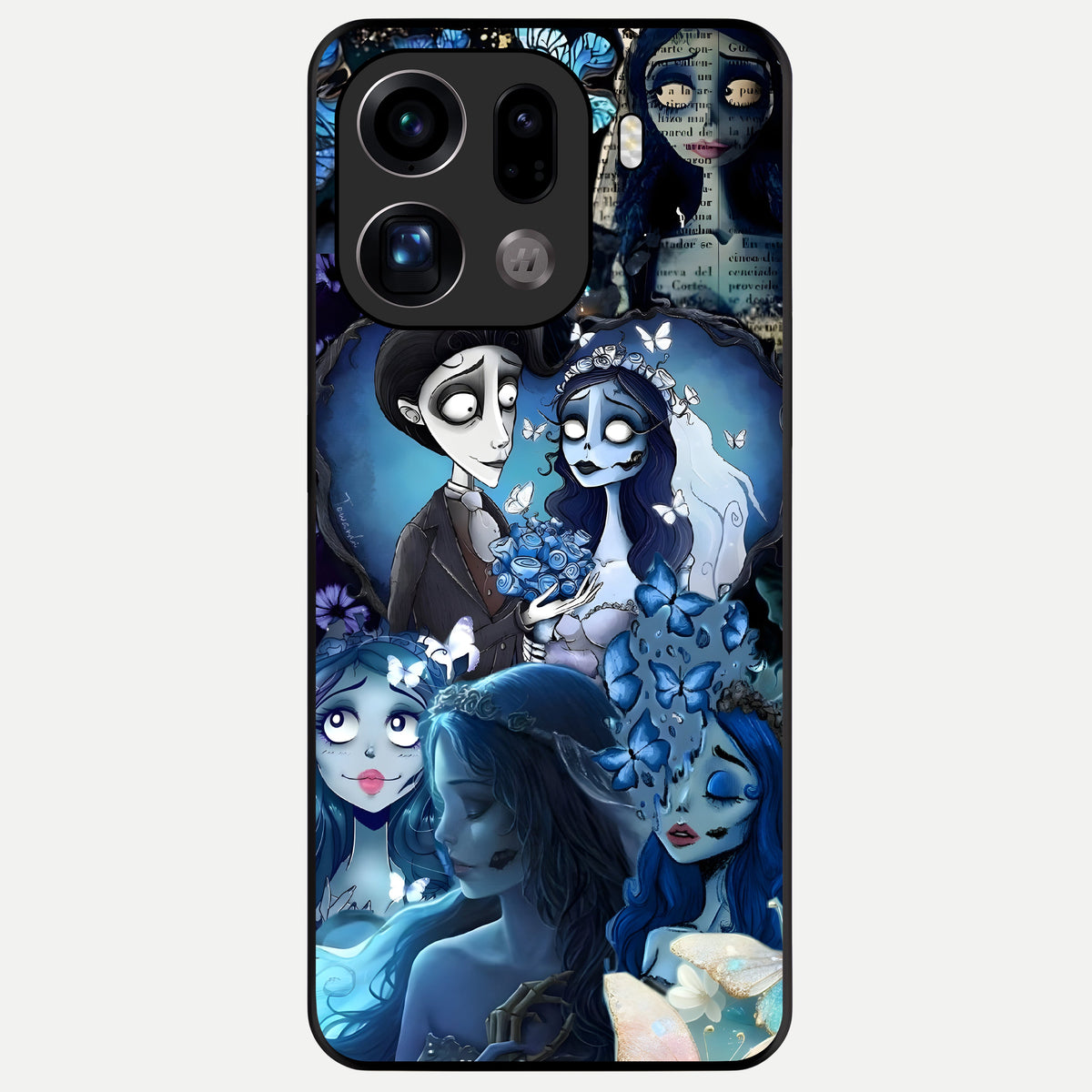  Butterfly Ghost Soul Glass Case For Oppo Find X9 Pro back cover – full design glossy printed glass finish