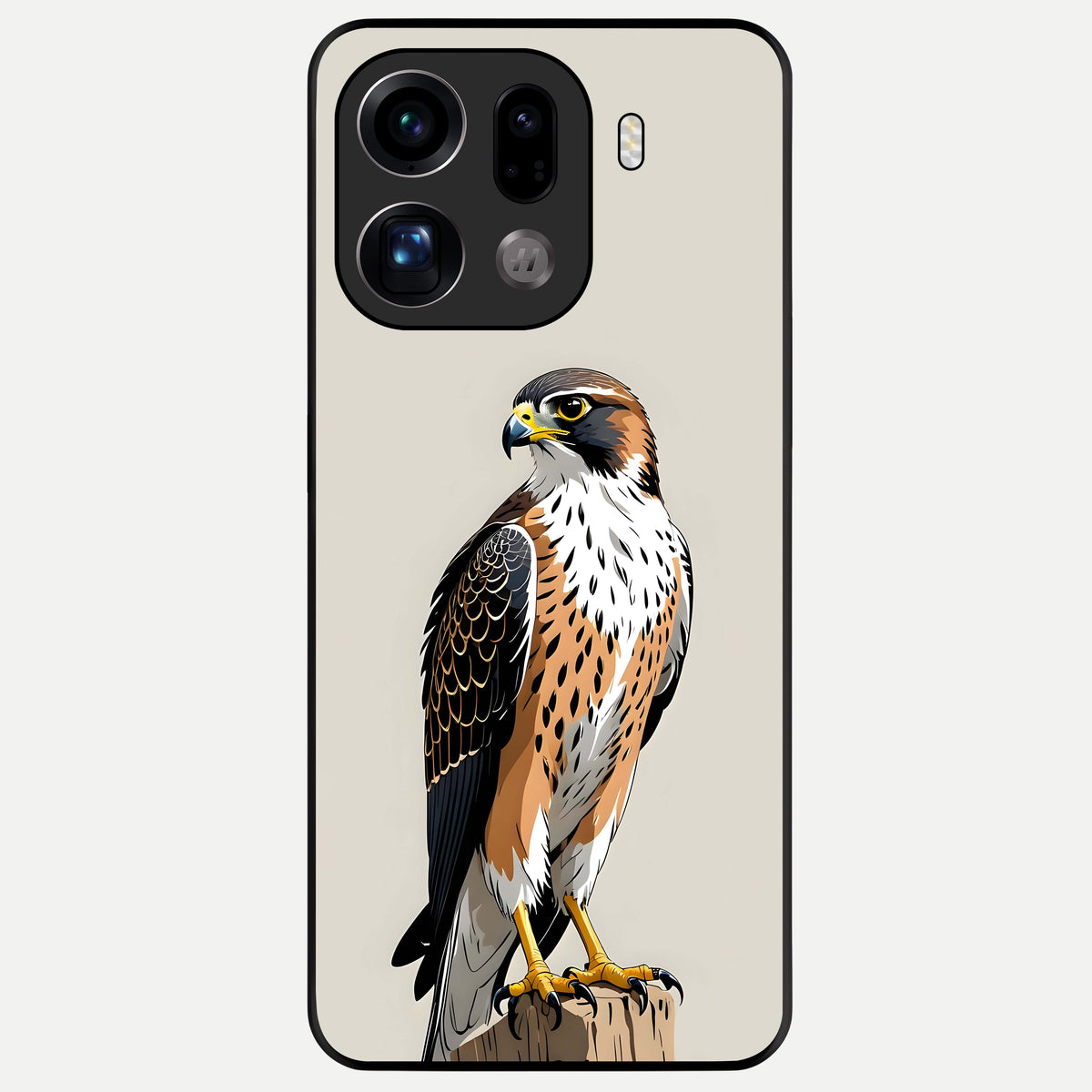  Clever Eagle Glass Case For Oppo Find X9 Pro back cover – full design glossy printed glass finish