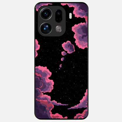  Cosmic Cloud Journey Glass Case For Oppo Find X9 Pro back cover – full design glossy printed glass finish