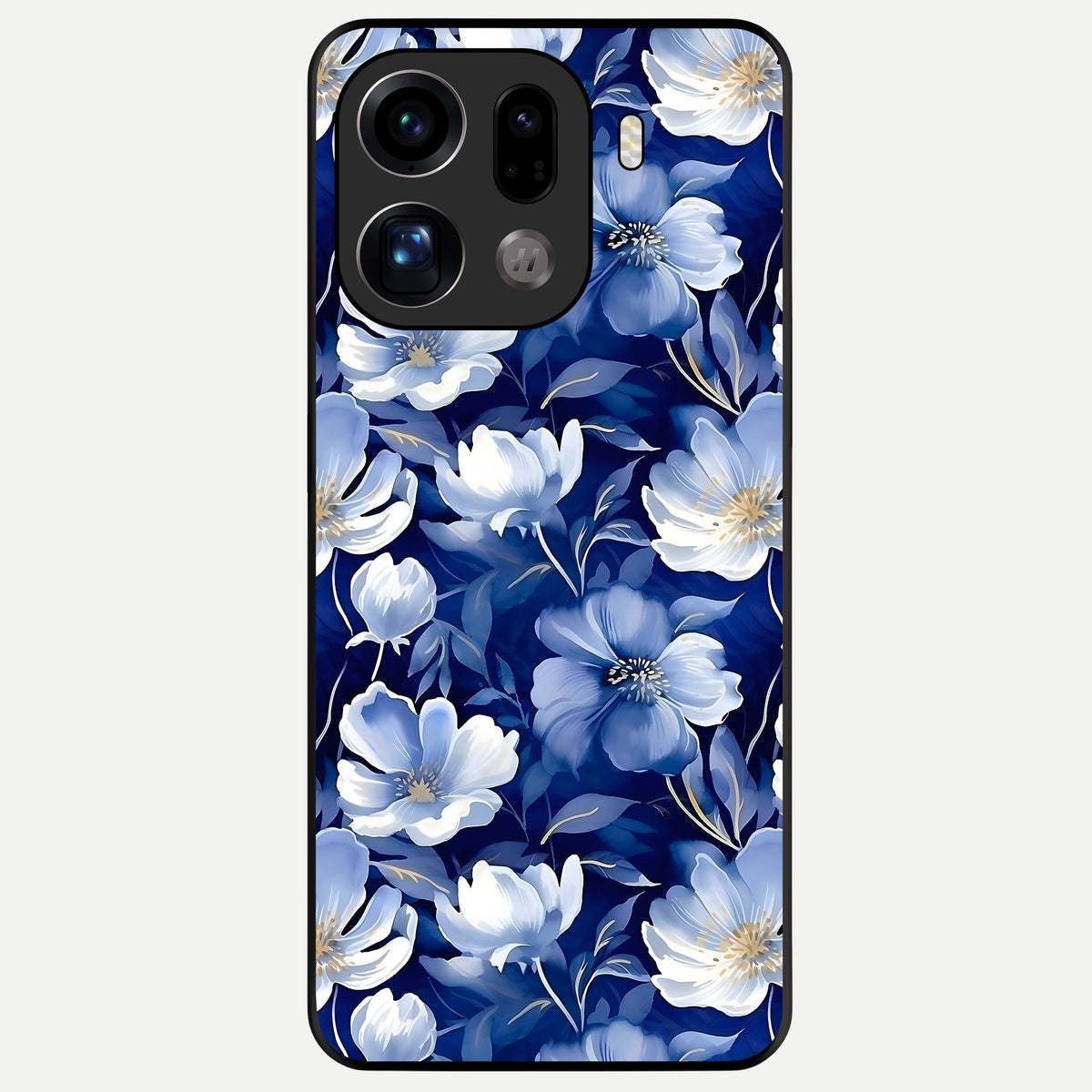  Cute Floral Patterns Glass Case For Oppo Find X9 Pro back cover – full design glossy printed glass finish