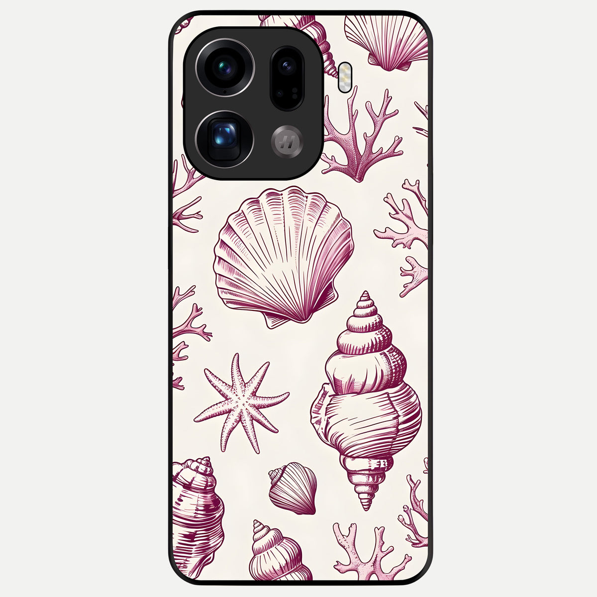  Pink Power Sparks Glass Case For Oppo Find X9 Pro back cover – full design glossy printed glass finish