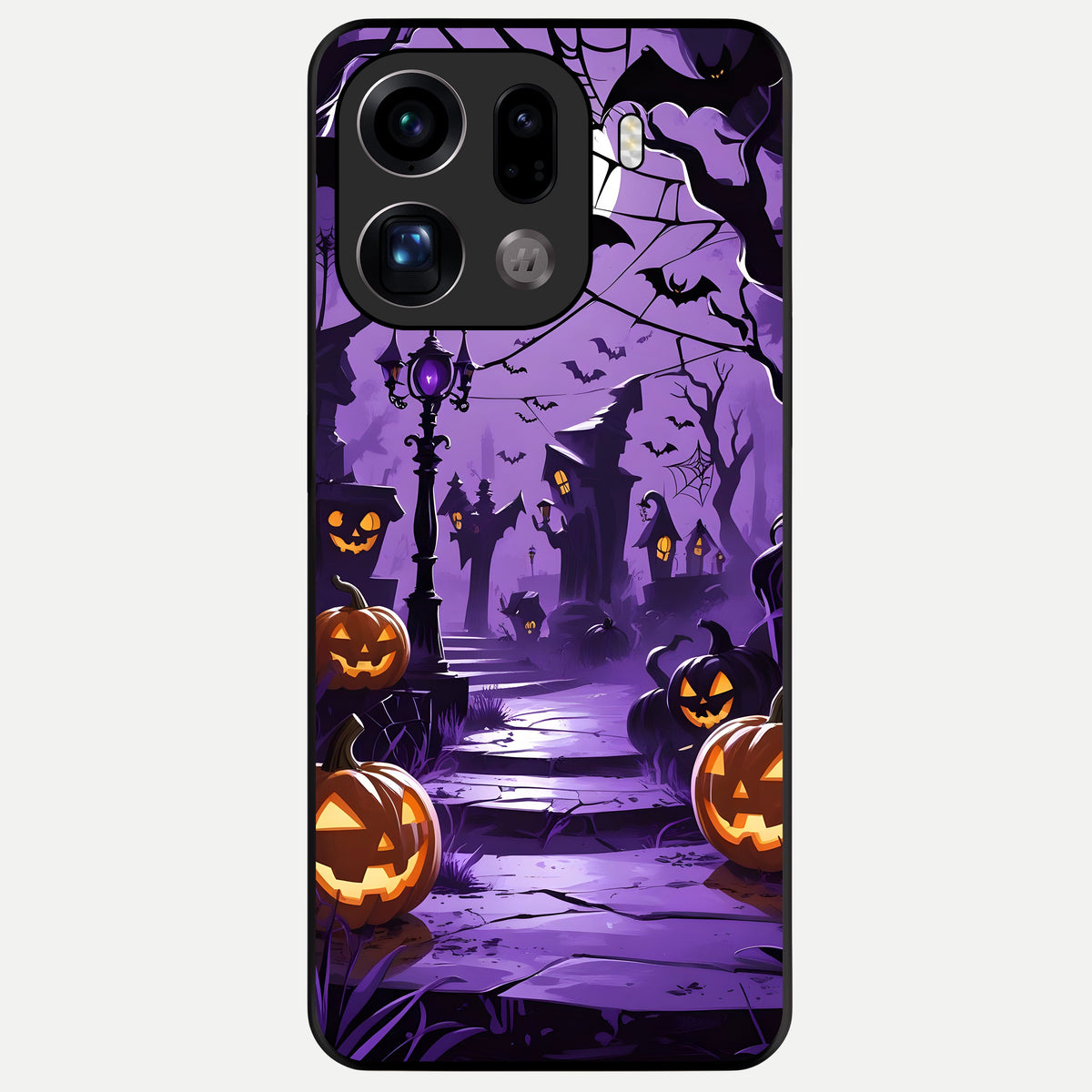  Pumpkin Patch Halloween Glass Case For Oppo Find X9 Pro back cover – full design glossy printed glass finish