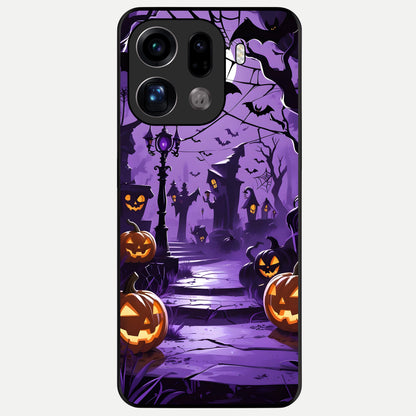  Pumpkin Patch Halloween Glass Case For Oppo Find X9 Pro back cover – full design glossy printed glass finish