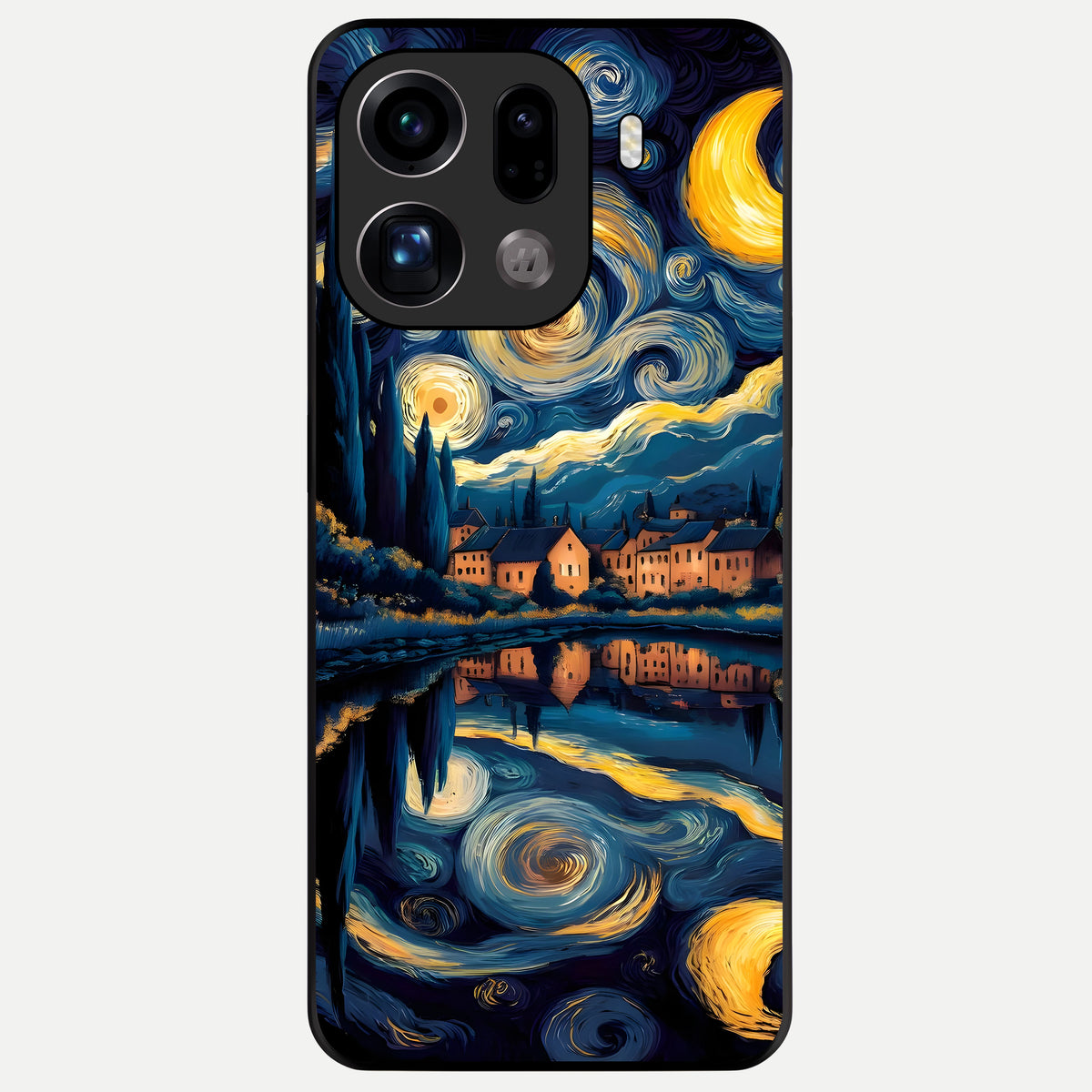  Starry Sky Serenity Glass Case For Oppo Find X9 Pro back cover – full design glossy printed glass finish