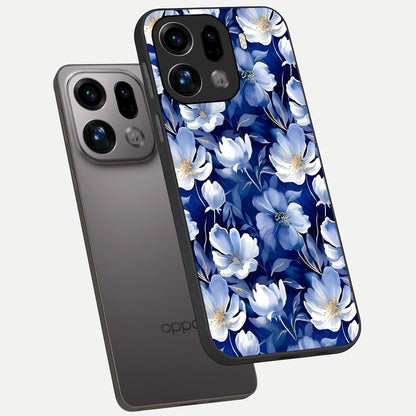  Cute Floral Patterns phone case For Oppo Find X9 Pro showing premium glass back cover with detailed artwork