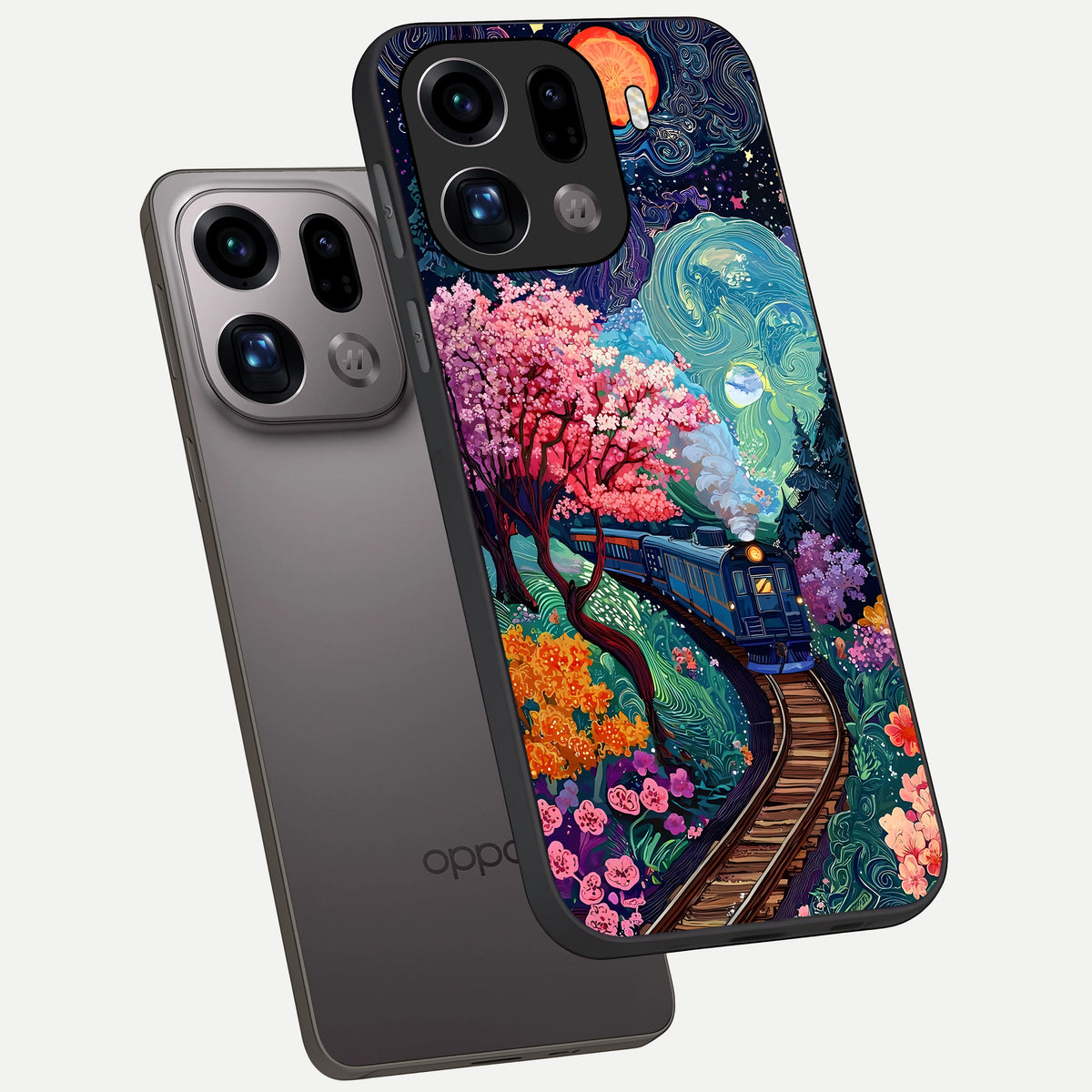  Digital Art phone case For Oppo Find X9 Pro showing premium glass back cover with detailed artwork