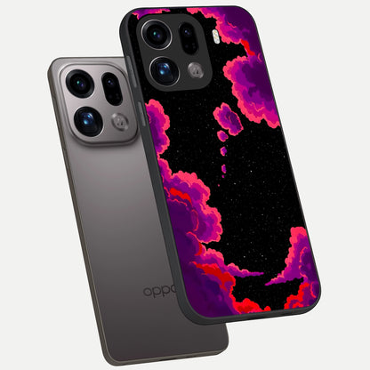  Galaxy Dream Frame phone case For Oppo Find X9 Pro showing premium glass back cover with detailed artwork